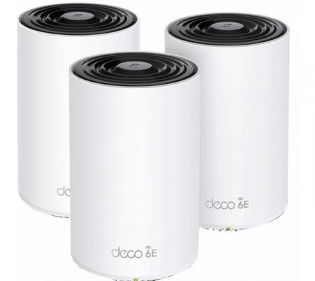 Router Mesh Tp-Link Deco XE75 AXE5400 WIFI 6E Tri-Band Low Latency Pack 3