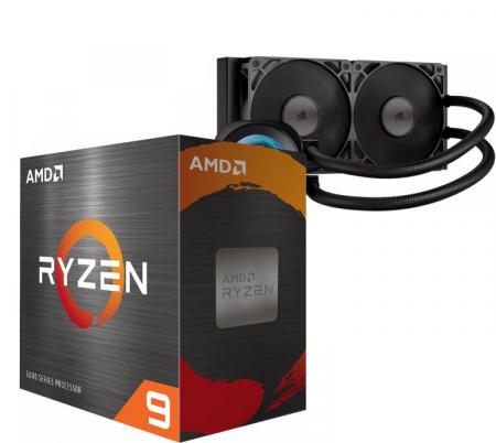 Procesador AMD Ryzen 9 5900XT 4.8GHz Turbo AM4 + Corsair NAUTILUS 240 RS LCD Water Cooler